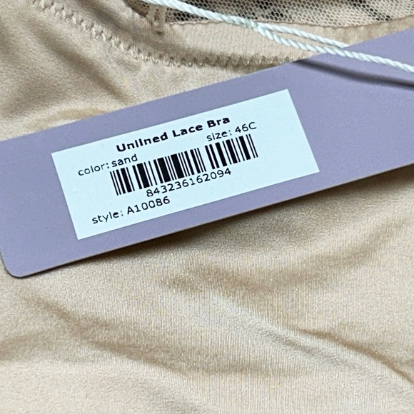 Bare Necessities Sand Bette Lined Lace Contour Underwire Bra 46C NWT - Picture 4 of 9
